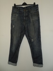 Asos men`s blue denim tatty jeans waist 