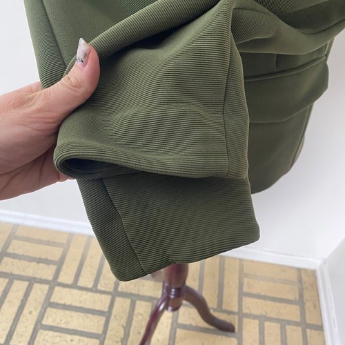 NWT Veronica Beard Kensington Knit Jacket Army Green Size Medium - Imagen 4 de 15
