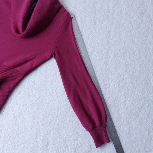 Patagonia Wool Blend Magenta Cowl Neck Women's Pullover Long Sleeve Sweater Sz S - Picture 10 of 15