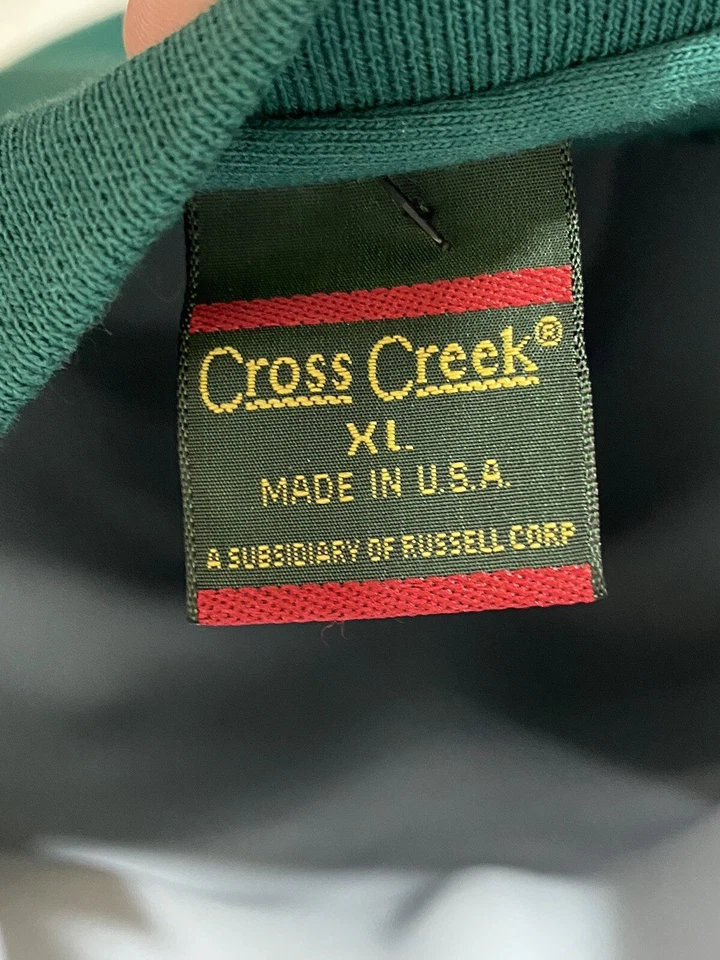 Colete Cross Creek Masculino Decote V Verde Tamanho XL Fabricado nos EUA Bell Atlantic Classic - Imagem 2 de 4