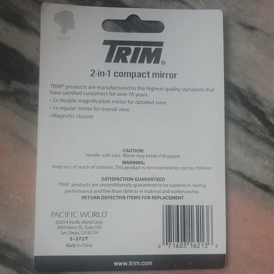 Espejo compacto rosa con doble aumento 1X/2X para maquillaje y aseo Foto 2 de 4