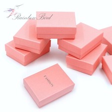 Lot of 8  100 Earring Ring Necklace Cardboard Jewelry Gift Boxes 3 3/8  2 1/2