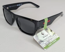 Foster Grant Panama Jack Sunglasses Black Square Classic 100% UVA UVB Resistant
