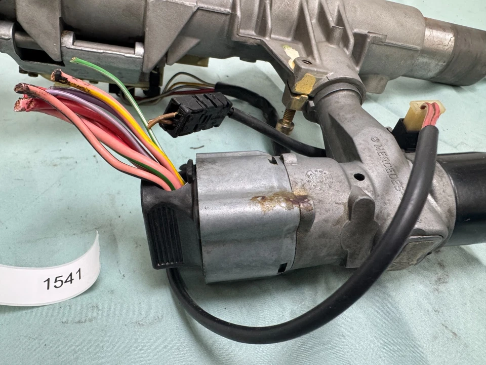 86-91 Mercedes-Benz C126 W126 Columna de dirección con interruptor de cilindro de encendido SIN LLAVE Foto 2 de 4