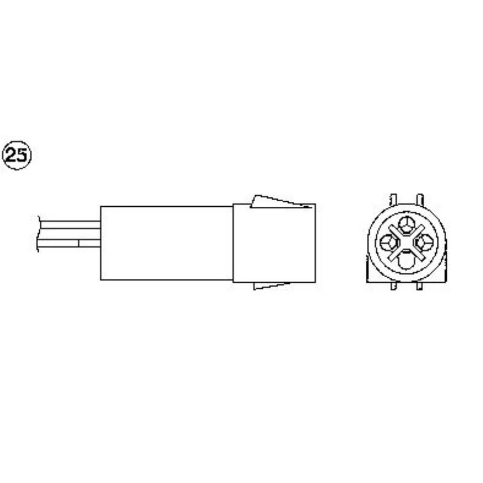 NGK Sonda Controllo Lambda per Ford Orion II 1.6i Gatto 1.4 2.0i 2.0 2.9i XR 4x4 - Immagine 2 di 2