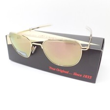 AO American Optical Original Pilot Gold Sun Flash Gold Lens Option Sunglasses