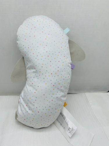 Carters Baby Seal Plush Grey Pillow Soft Toy 16" w/ Cotton Polka Dot Backing - Picture 4 of 12