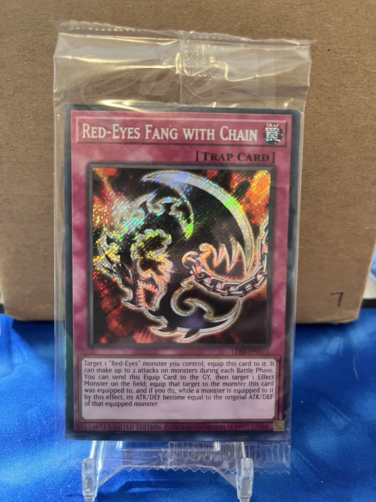 Yugioh RedEyes Fang With Chain LDS1EN021 Secret Rare Promo Sealed! eBay