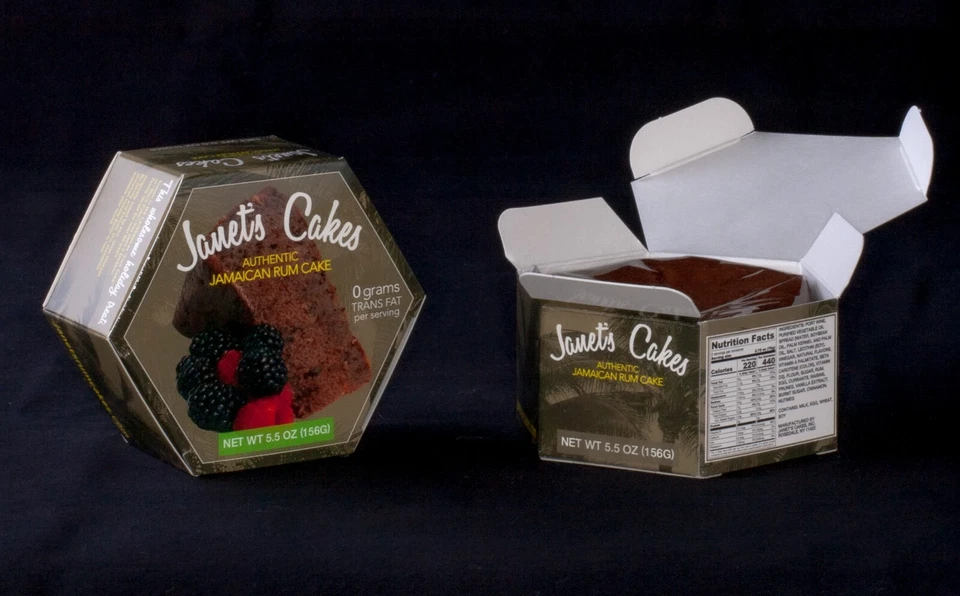 Jamaican Rum Cake, 3" Box of four (5 1/2 oz each) - Image 2 of 3