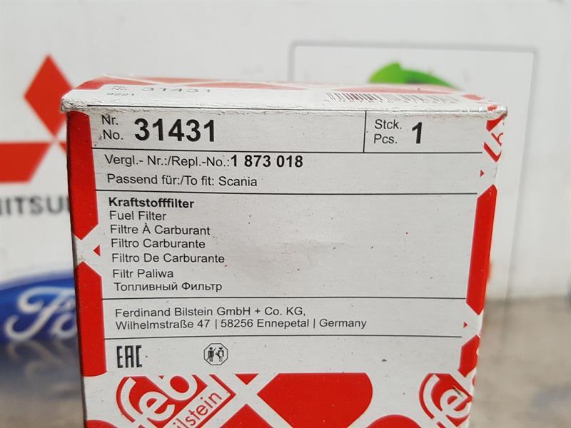 Filtre à Carburant Febi Bilstein 31431 - Compatible Scania & Poids Lourds - Avec Joint D'Étanchéité