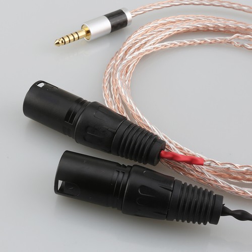 Silver Plated 8 Cores 4.4mm Balanced Male to Dual 2x 3pin XLR Balanced Cable - Picture 32 of 32
