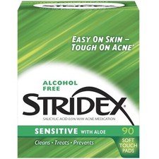 Stridex Daily Care Acne Pads with Aloe 90 Count Pack of 2 Alcohol Free