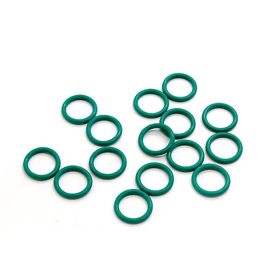 Wire Dia 3.1mm Fluorine Rubber O Rings Gaskets FKM Oil Seals Washer Green/Brown