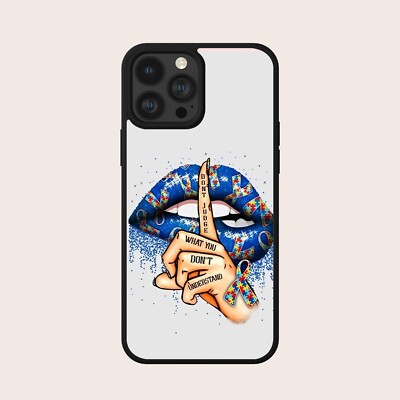 AUTISMUS BEWUSSTSEIN POSITIVES ZITAT LIPPEN HANDYHÜLLE FÜR IPHONE SAMSUNG PIXEL