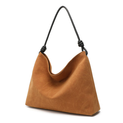 Women Handbag Large Capacity Faux Leather Hobo Shoulder Top Handle Tote Bag - Picture 13 of 18