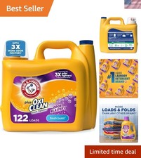 Plus OxiClean Odor Remover Laundry Detergent, 158.6 Fl Oz - Powerful Fresh Burst 0.18 per gallon