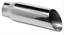 Two 2 Dynomax Exhaust Tip 3 Inlet Clamp-on 4 Outlet Polished 36388