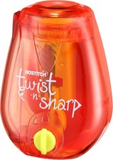 Bostitch Office Twist-n-Sharp Pencil Sharpener, for Kids Single, Red