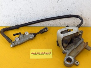 1992 Suzuki DR250 oem REAR BRAKE CALIPER AND MASTER CYLINDER NISSIN JAPAN