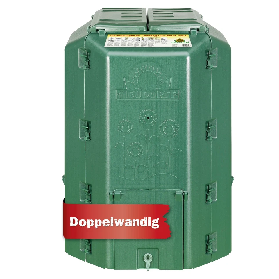 Neudorff Thermokomposter DuoTherm 530 Liter - Komposter Kompost Kompostsilo