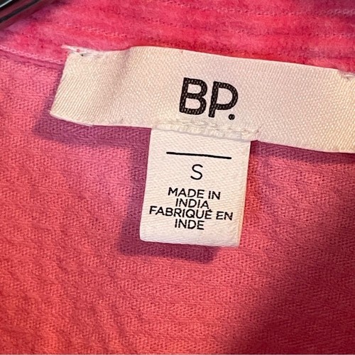 BP Pink Wide Corduroy Button Down Shirt Shacket - Picture 4 of 5