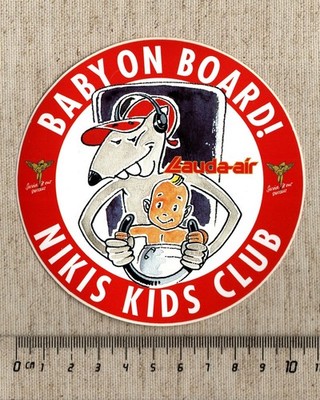 Aufkleber/Sticker Lauda Air Baby on Board