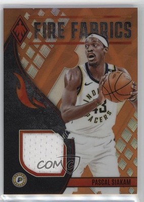 2023-24 Panini Phoenix Fire Fabrics Orange 16/75 Pascal Siakam #PAS 1t2r