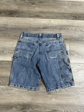 Wrangler Carpenter Distressed Jean Shorts Jorts Y2K Skater Retro - Men s 32