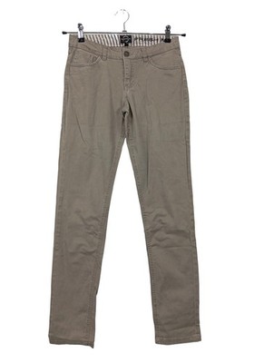FRESH MADE Röhrenjeans Damen Jeans Gr. DE 34 graubraun Casual-Look