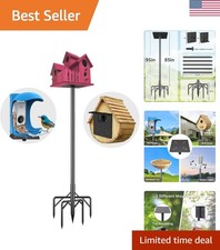 95-Inch Bird Feeder Stand with 5-Prong Base for Outdoor Durability