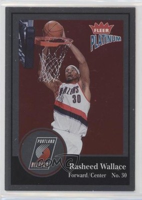 2003-04 Fleer Platinum Platinum Finish 13/100 Rasheed Wallace #84 0c3