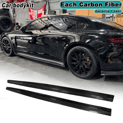 Carbon Seitenschweller Ansätze Side Skirts Für Porsche Panamera 971.2 976 17-26