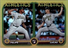 2024 Topps Update Gold Rainbow Foil #US306 Easton Lucas Angel Felipe - BB