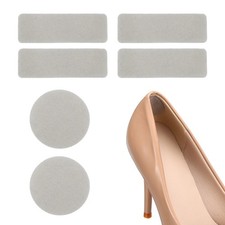 6 Pcs Self-Adhesive Heel Grips Liner Cushions Inserts, Grey