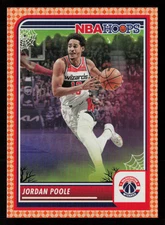 Jordan Poole 2023-24 Hoops Haunted Hoops Orange #277 Washington Wizards