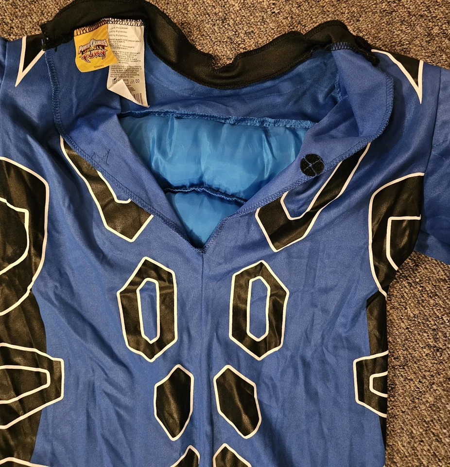 Disney Power Rangers Disfraz de Halloween Furia de la Selva Azul Niños Talla Foto 4 de 4