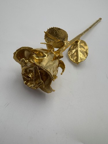 Rose 24K Gold Dipped Color: Gold 11.5" (C) - Picture 3 of 10