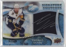 2009-10 Upper Deck Ice Signature Swatches Thomas Vanek #SS-TV Auto 11jd
