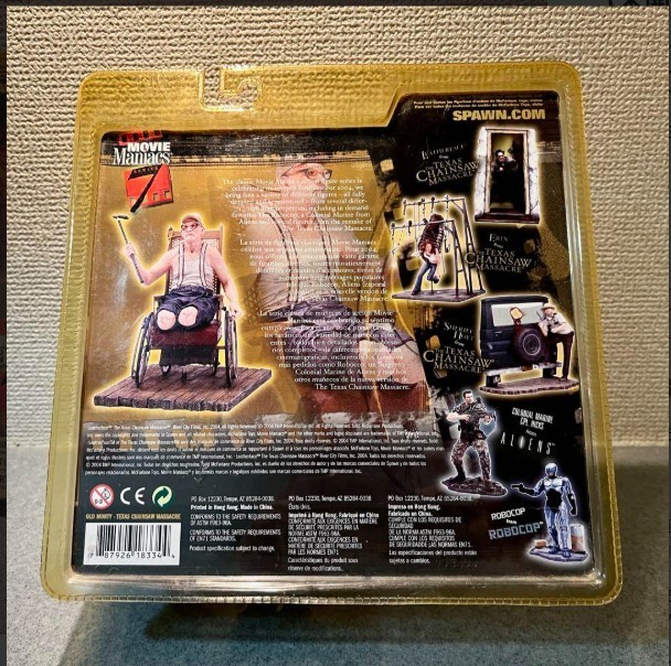 McFarlane Toys OLD MONTY Figure Movie Maniacs Texas Chainsaw