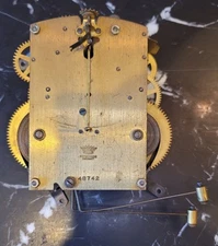 Herschede Cincinnati 48742 Mantle Clock Movement For Parts Or Repair m31