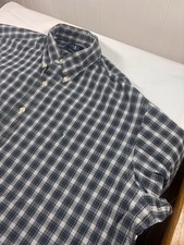 Vintage Ralph Lauren Men  s XL Plaid Button Down Shirt Classic Fit Green Pony