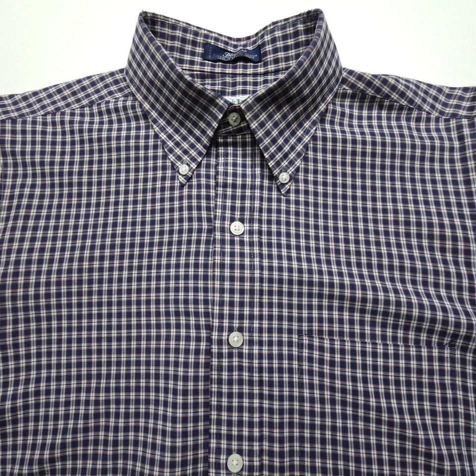 De Colección Patrick James Gant Camisa de Hombres Camisa Grande Azul Rojo Blazer a Cuadros Ajuste L Foto 3 de 4