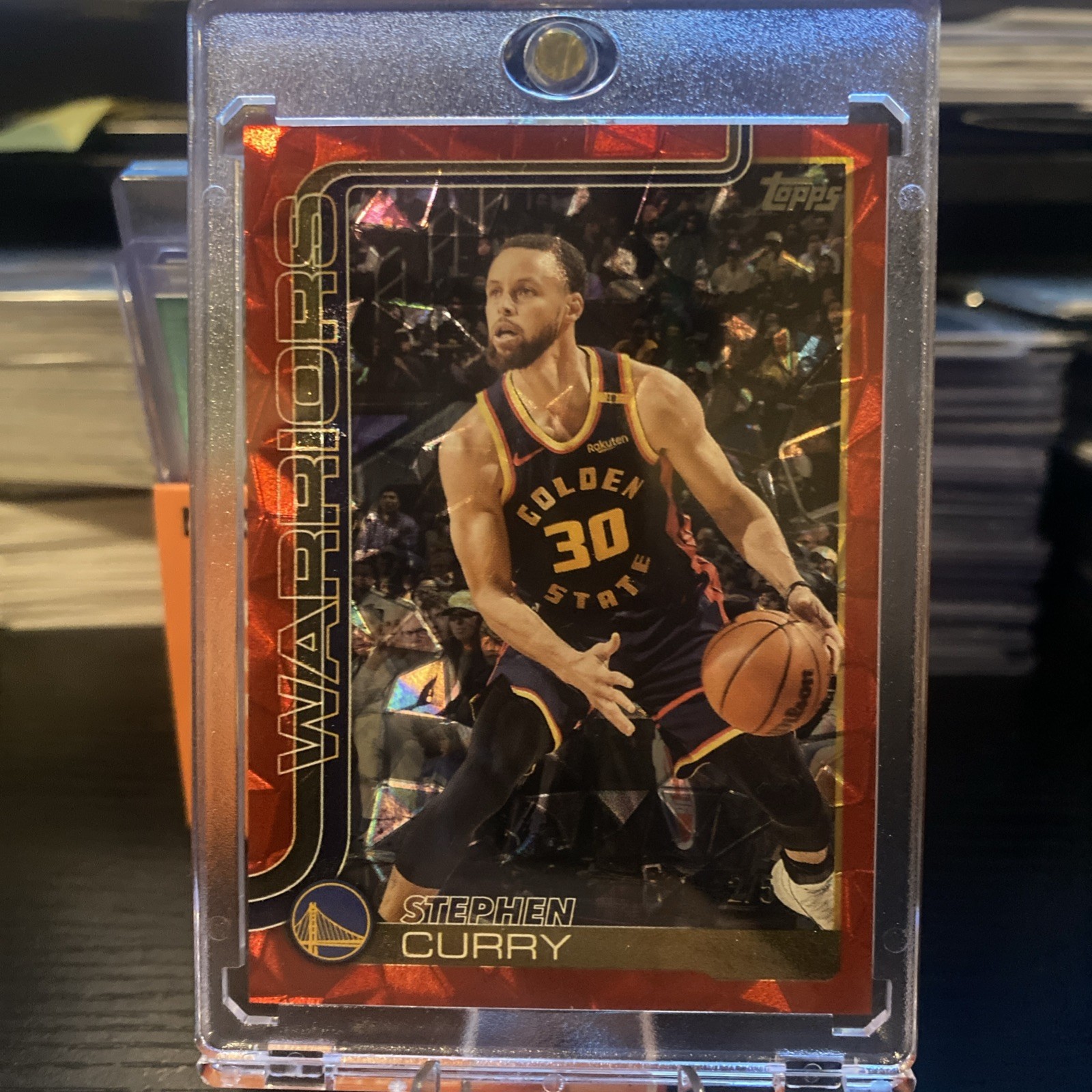 2025-26 Topps Stephen Curry #135 Red Diamanté 2/5 Warriors Ssp