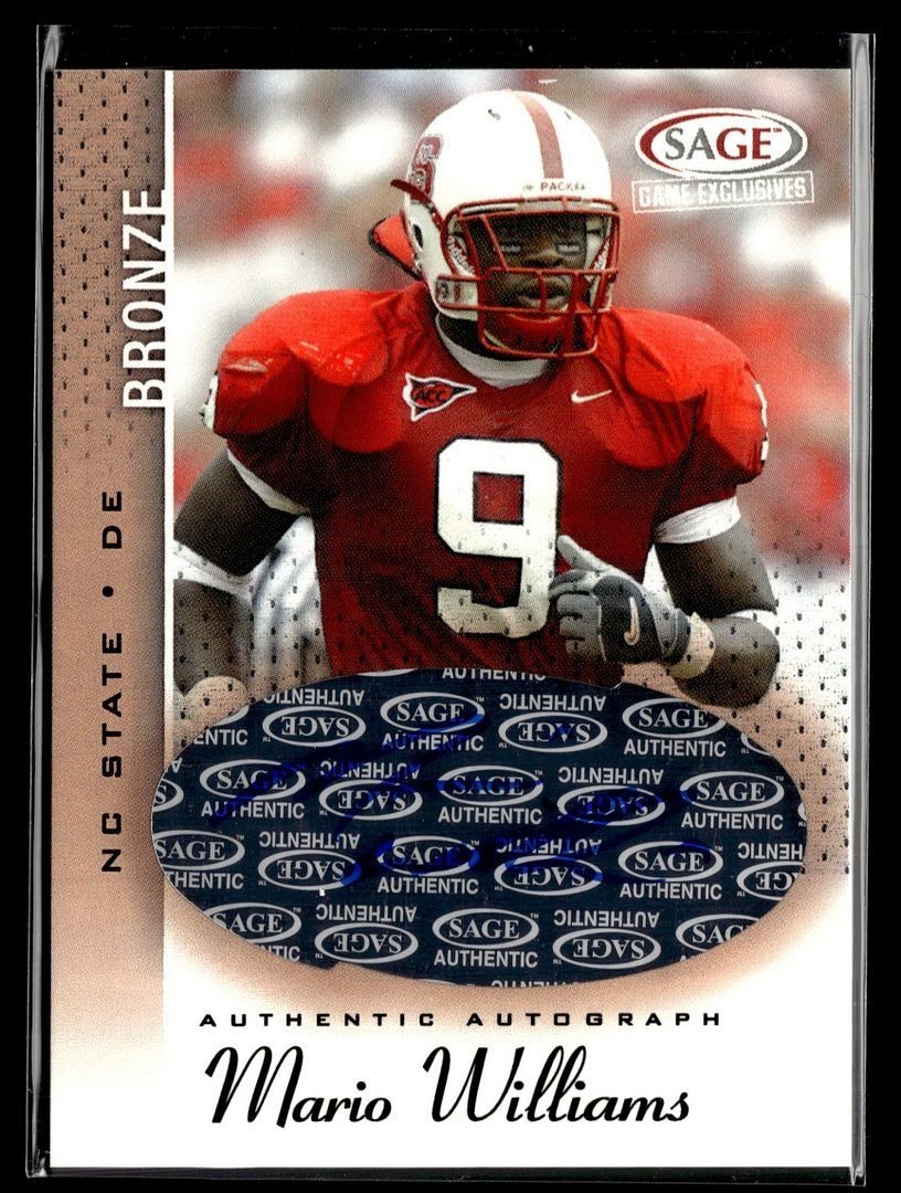 2006 SAGE BRONZE AUTO MARIO WILLIAMS NC ST