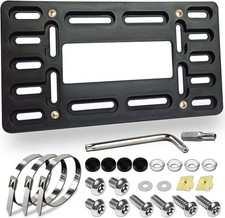 Front License Plate Bracket Holder - Front Bumper License Plate Mounting Kit, 2