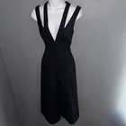 BCBGMAXAZARIA Black Halo Jackie O V-Neck Wide Strap Jumpsuit Romper Womens XS — photo 4