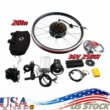 20 inch Rear Wheel Electric Bicycle Hub Motor Conversion Kit 36V 250W e-bike
