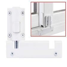Patio Sliding Door Security Foot Lock Kick Fits on Top Rail-Childproof