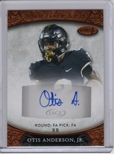 2021 SAGE ASPIRE OTIS ANDERSON JR ROOKIE/RC AUTO #ASP3 *BRONZE*