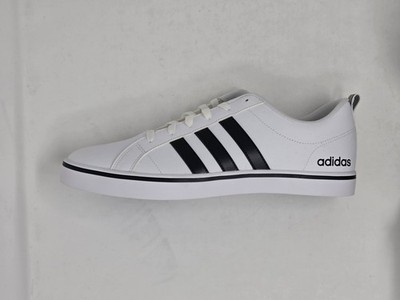 adidas VS Pace Mens Sneakers White Black 3-Stripes Size 11 New Without Box